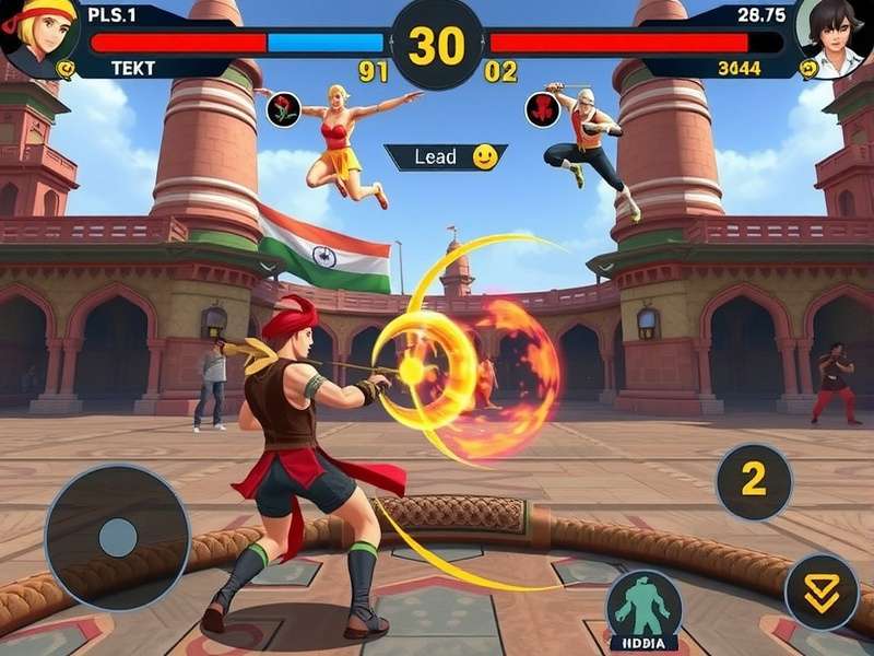 Supreme Spin Gladiator gameplay screenshot showing combat mechanics